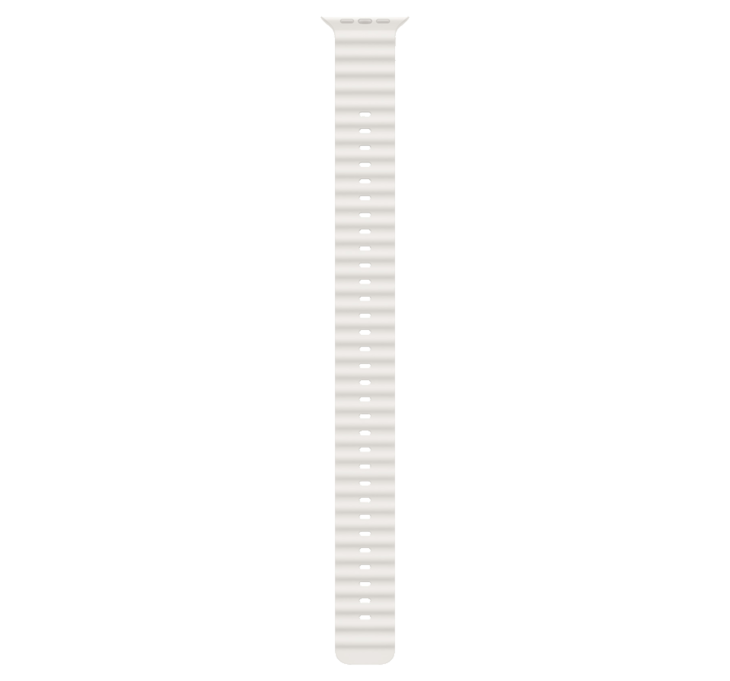 Apple Watch Armband 49mm Havsband - Vit - Förlängning