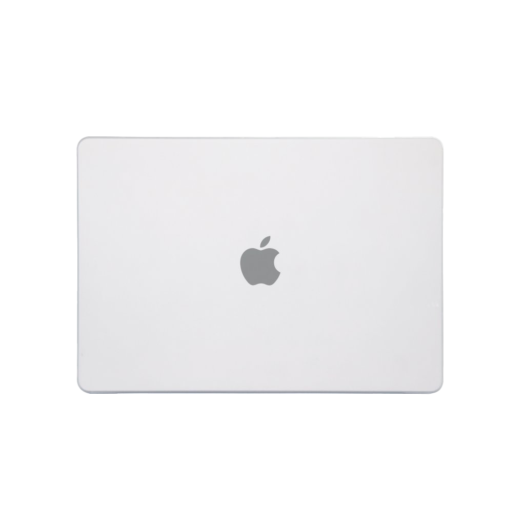 POMOLOGIC HARDSHELL CASE FÖR MACBOOK AIR 13 TUM M2/M3 - FROSTED CLEAR